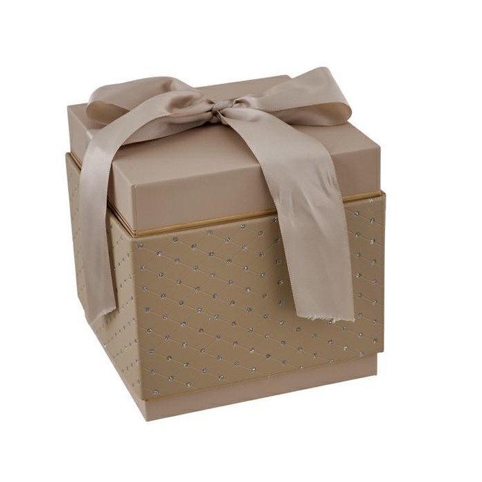 CREAM SCATOLA QUADRATA MEDIA 14.3X14.3X14.1